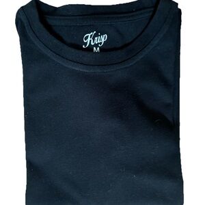 Men's New Black Krisp Tee With Zipper On The Sides For Added Comfort. Size M & S